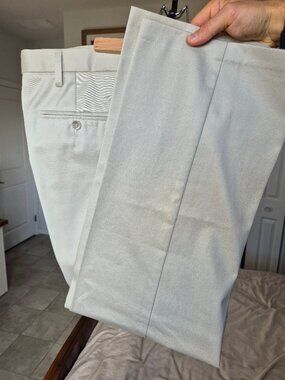 Men's 100% Cotton Twill Docker Pants 40x32